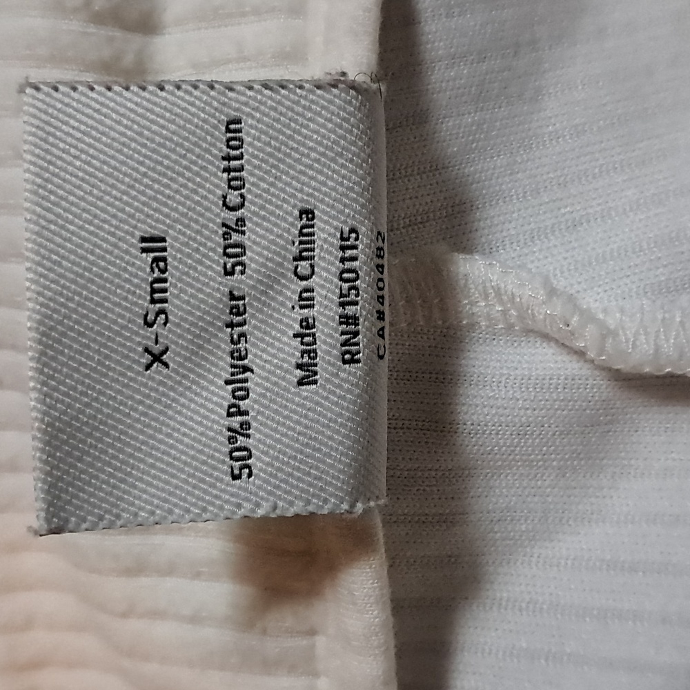 Varley Abedeen Ribbed Cream Straight Leg Cord Sweat Cotton Blend Pants Pockets - Picture 9 of 10